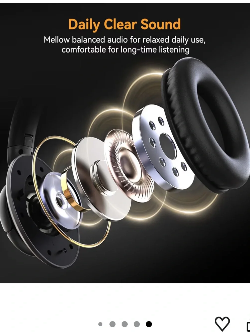 Wired Headphones with Microphone, Over Ear Lightweight